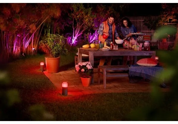 Philips 17414/30/P7 - SADA 3x LED Bodové svietidlo Hue LILY 3xLED/8W/230V IP65