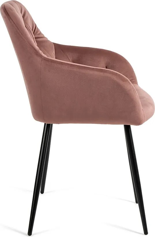 Noela Jedálenský set GYRUS 120 hnedý + 4x stolička SIENA ružová