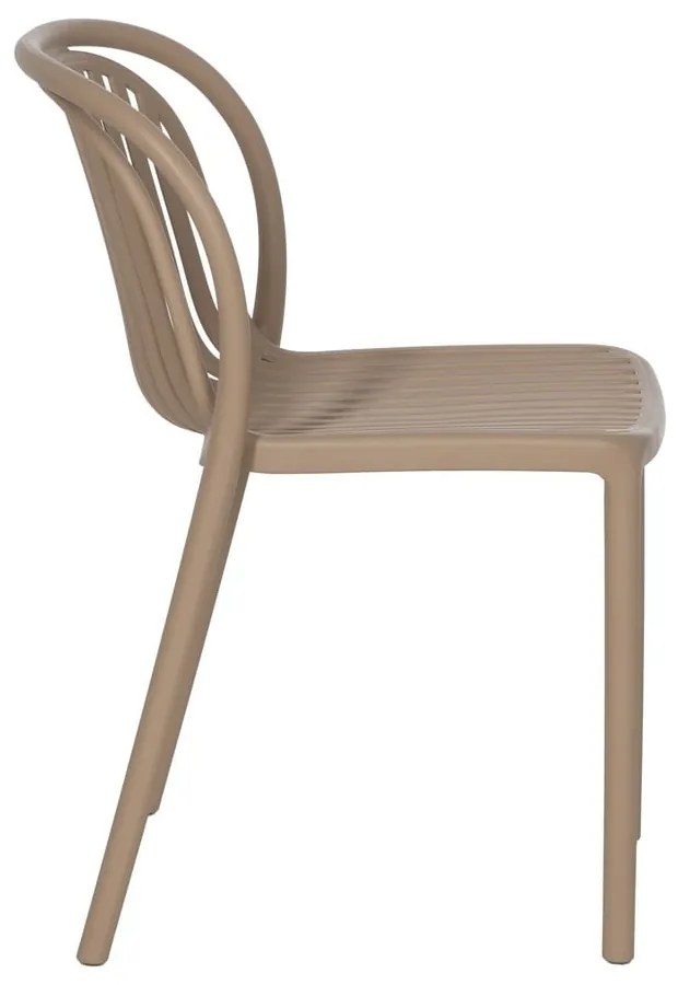 Béžová plastová jedálenská stolička Alia – Ixia