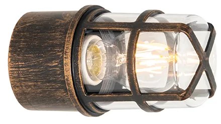 Vintage vonkajšia nástenná lampa čierna IP54 - Kiki
