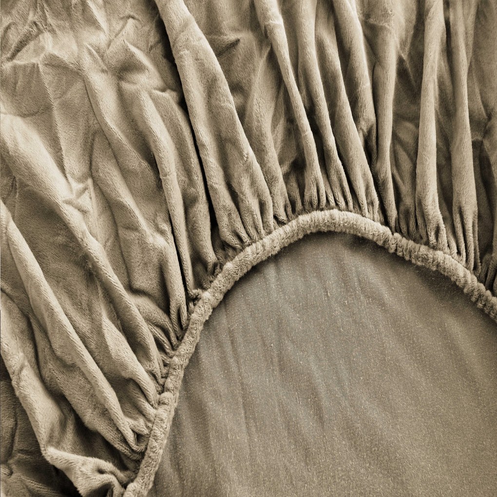 Plachta mikroplyš SOFT 90x200 cm hnedé