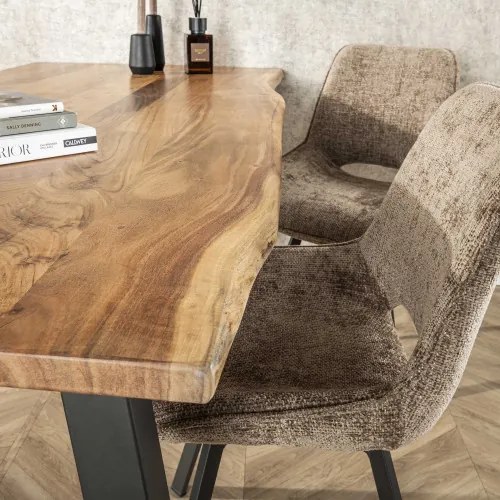Jedálenský stôl 25-07 180x90cm Drevo Acacia natural - Komfort-nábytok