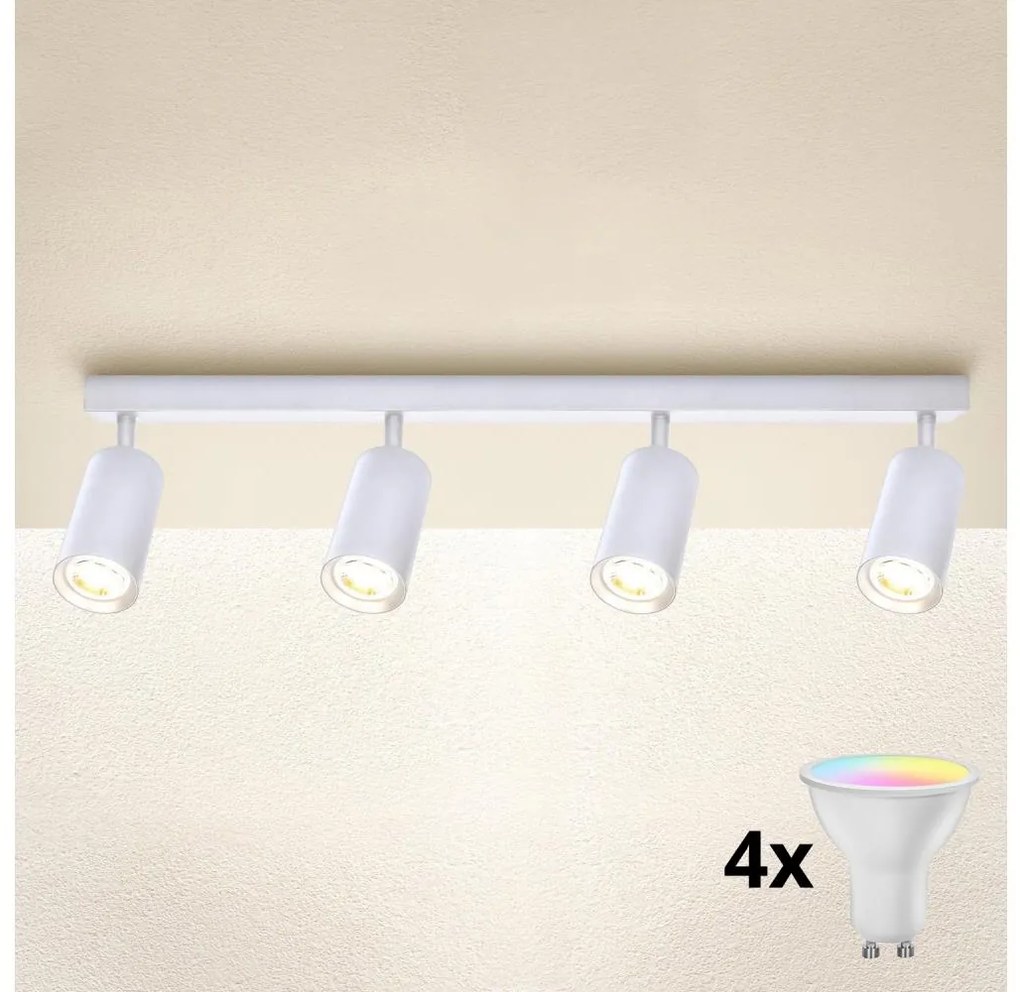 Brilagi - LED stmievateľné bodové svietidlo SELE 4xGU10/6,5W/230V biela