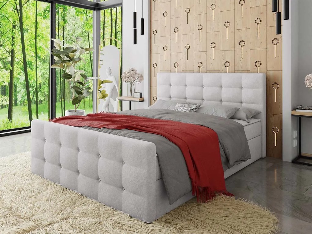 Kontinentálna posteľ Peregryn 1, Rozmer postele: 160x200, Dostupné poťahy: Rico 01