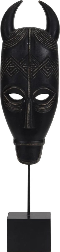 Koopman Dekoračná africká maska Mbenu čierna, 46 cm