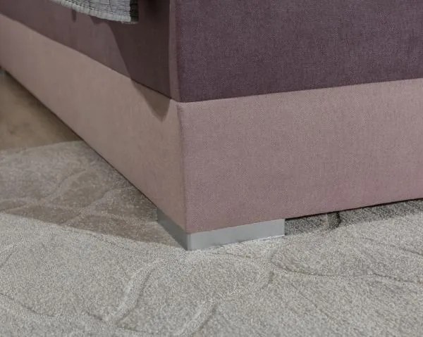 Posteľ Boxspring Damasia 200 x 180, zelená / šedá (látka - 11)