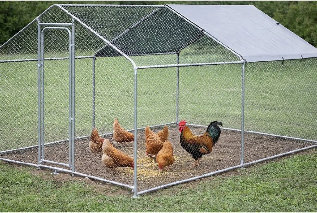 Výbeh pre sliepky BestBerg BBCH‑9 / 9 m² / 300 × 300 × 195 cm / kurník