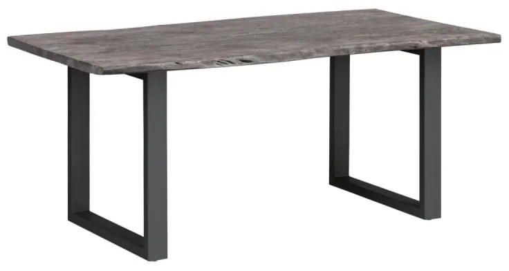 furniture-nabytek.cz - Jídelní stůl Bullwer šedočerný 140x90 cm