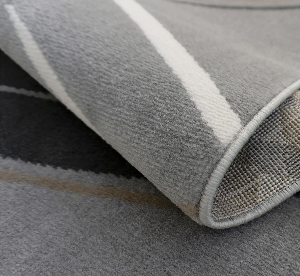 BE Koberec Lotus 9304 GREY – sivý obdĺžnikový Rozmer: 120x180 cm