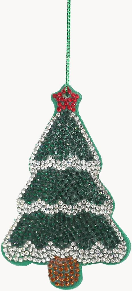 Sklenené vianočné ozdoby Jewel, 2 ks
