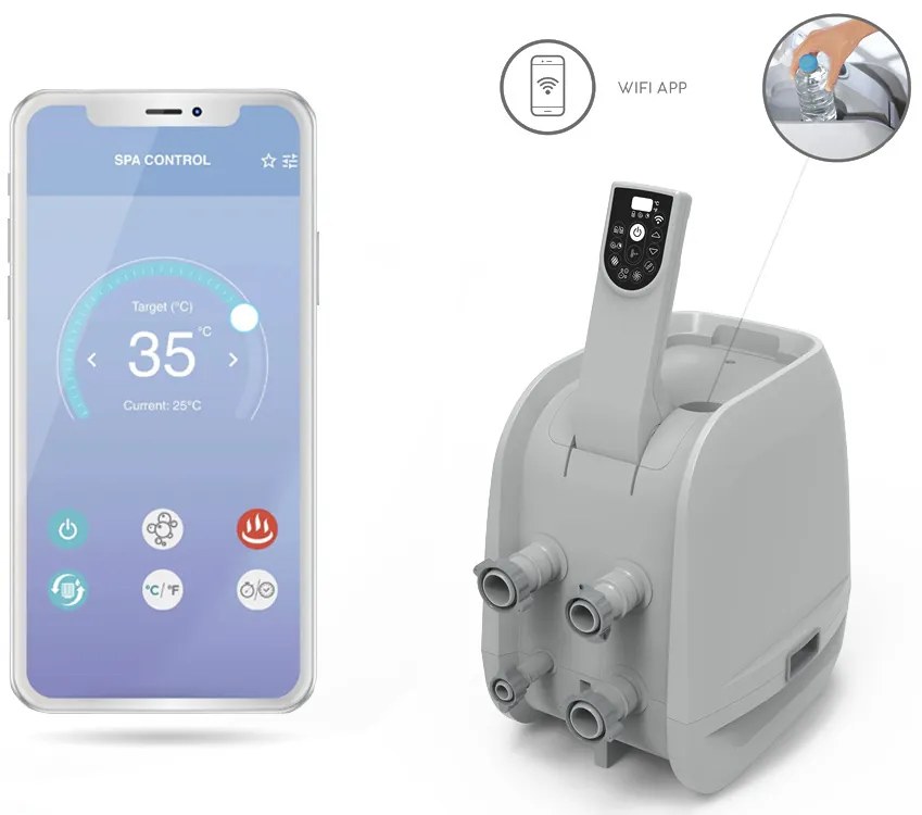 Vírivka Lay-z-Spa Maldives Pro7 2025 jacuzzi WiFi app LED pre 5-7 osôb Bestway 6001U