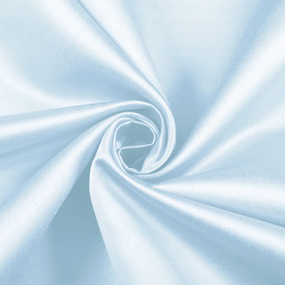 Biante Saténový oválny obrus polyesterový Satén LUX-062 Svetlo modrý 140x200 cm