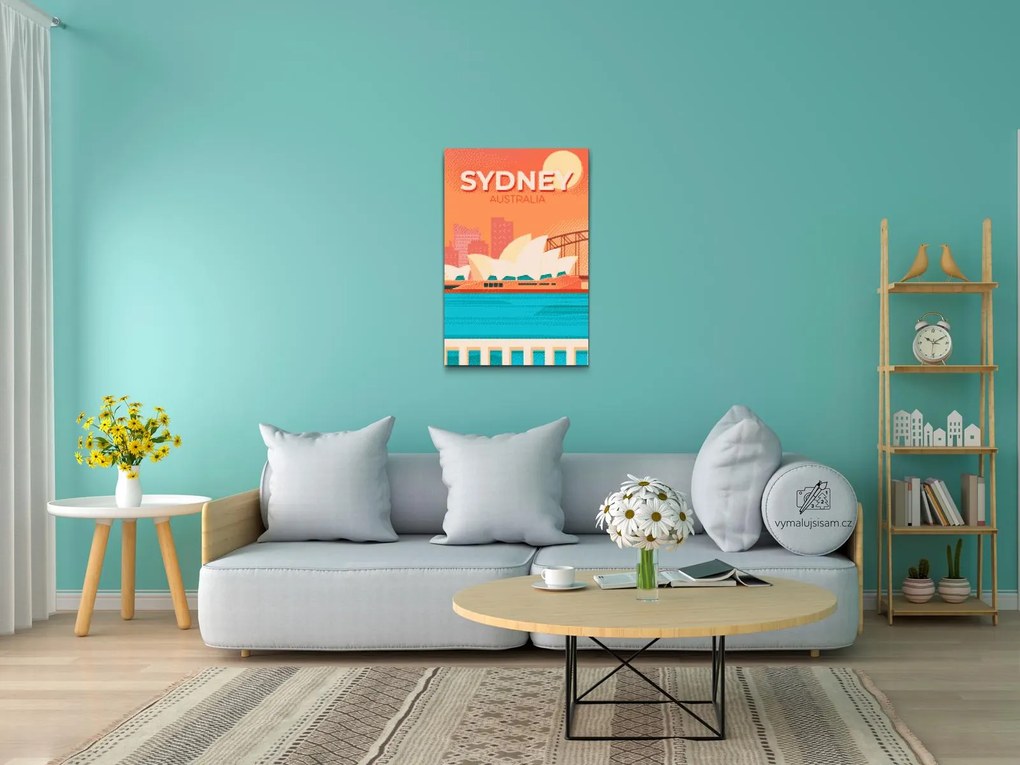 Gario Diamantové maľovanie Sydney, Austrália Rozmery: 40 x 60 cm, Rámovanie: Iba zrolované plátno, Diamanty: Štvorcové