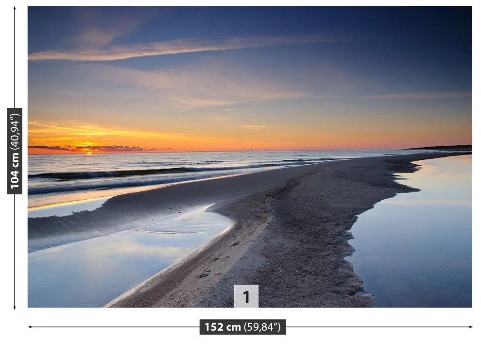 Fototapeta Vliesová Pobrežie baltského mora 250x104 cm