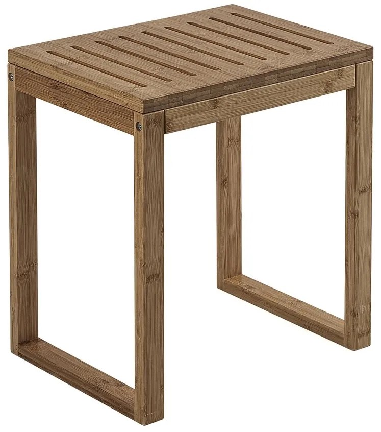 Gedy Gedy, HIMALAYA kúpeľňová stolička, 39,5x44,3x29,5cm, bambus, 3072