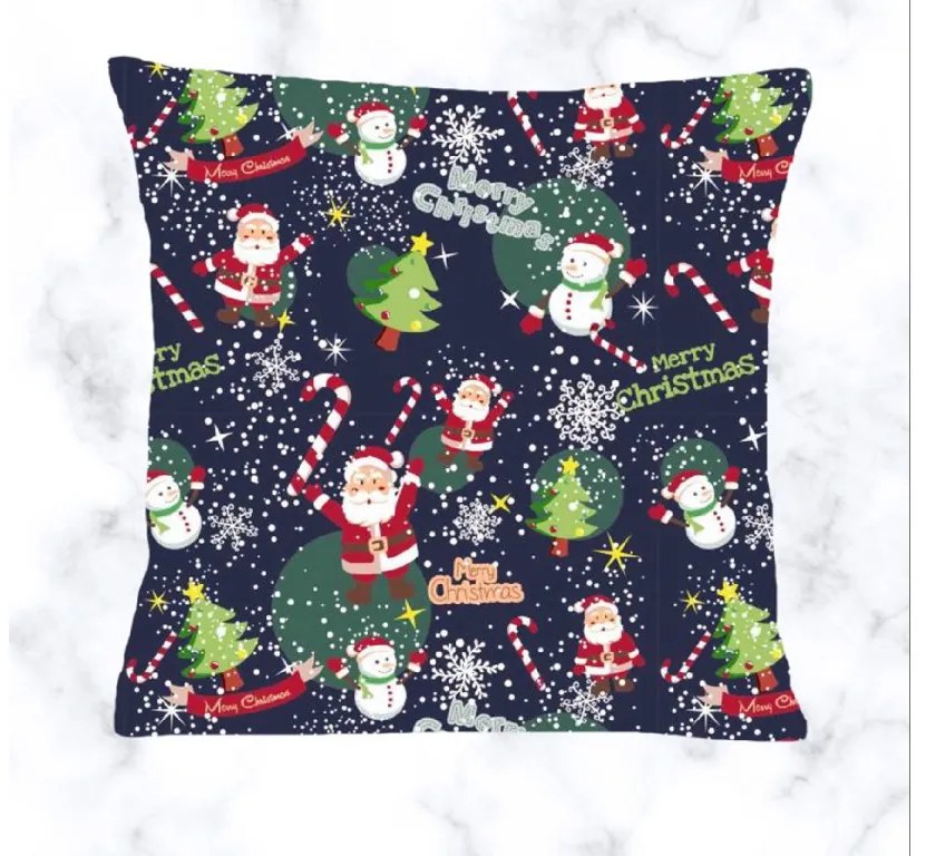 INTERMEDIC SK Obliečka na vankúšik Merry Christmas - modrá 40x40 cm