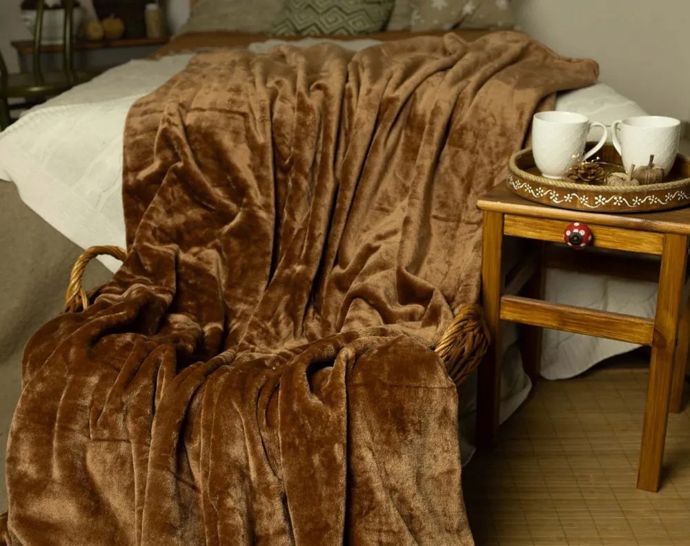 Polášek Deka MIKROFLANEL - Tmavošedá | 150 x 200 cm