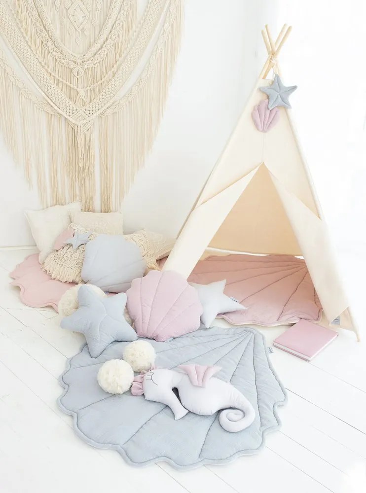 lovel.sk Detský stan teepee Mermaid - Grey