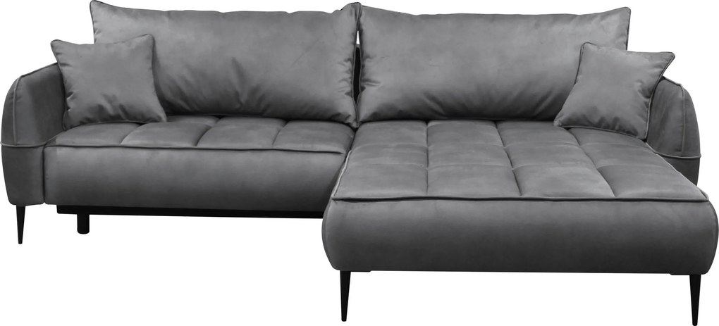 XXXLutz ROHOVÁ SEDAČKA, textil, sivá MID.YOU - Sedačky - 001574002807