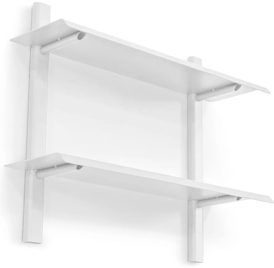 Biela poschodová kovová polica 60 cm Hola – Spinder Design