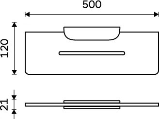 Nimco Polica, 50 cm IXI - NK X450-26