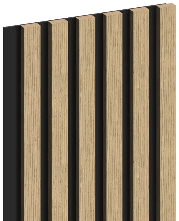 Mexen Lam-B, akustické stenové lamely 275 × 30 cm, HDF doska 4 mm, technická dyha, orech ľanový, S100-275307-3015-015