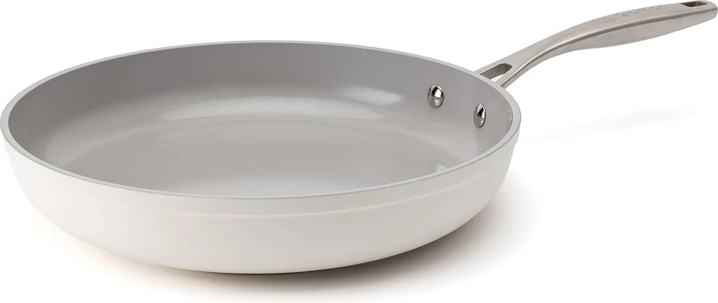 Elmich Nepriľnavá keramická panvica Zen Ø 26 cm – krémovobiela