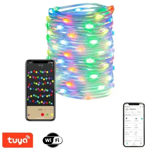 Immax NEO 07736L-LED RGB Stm. vonkajší pásik 8,4W/230V 16m IP44 Wi-Fi Tuya