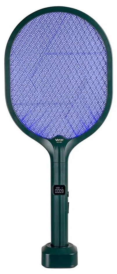 Vayox LED elektrický lapač hmyzu 2v1 s LCD, 1200 mAh/5V, zelený BX0035