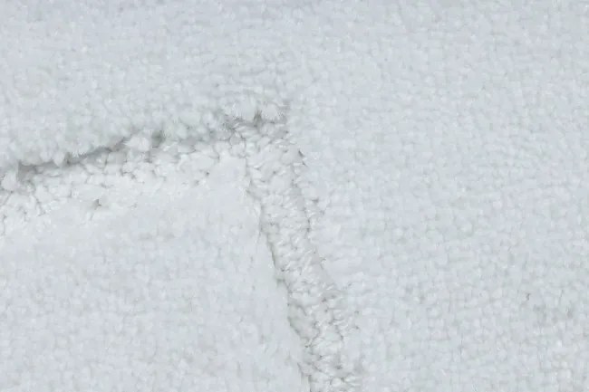 Kúpeľňový koberček SUPREME LINES línie, biely