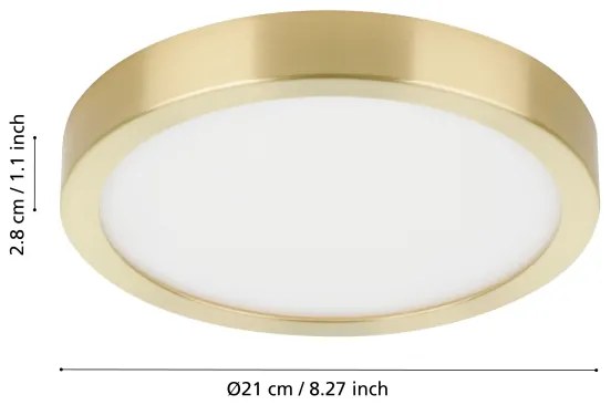 Eglo 900181 - LED stropné svietidlo FUEVA LED/17W/230V pr. 21 cm