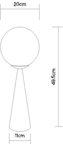 Globo 21031N - Stolná lampa PINPAL 1xE27/40W/230V chróm