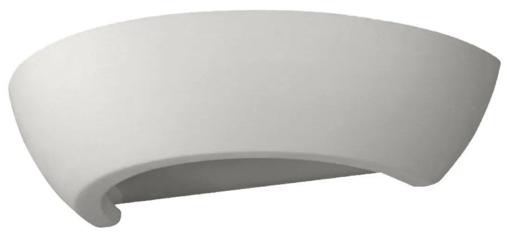 Nástenné svietidlo Oskar, 1x biele keramické tienidlo