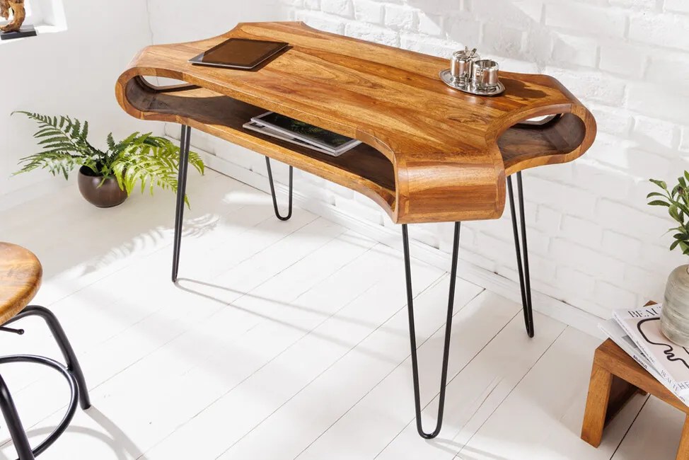 Dizajnový konzolový stolík z masívu Organic Living Sheesham 120cm