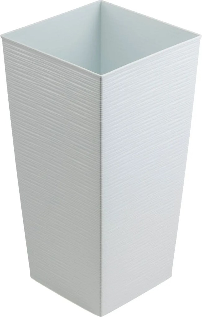 PLASTOVÝ KVETINÁČ PORTO RIFLO 57X29,5X29,5 CM BIELA