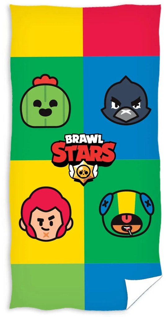 DETSKÝ BAVLNENÝ UTERÁK BRAWL STARS 70X140CM VZOROVANÝ