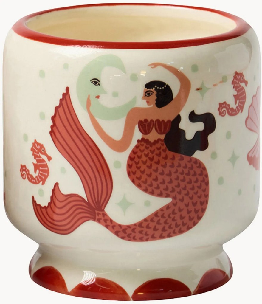 Keramická vonná sviečka Mermaid & Moon (Ginger, Teak)