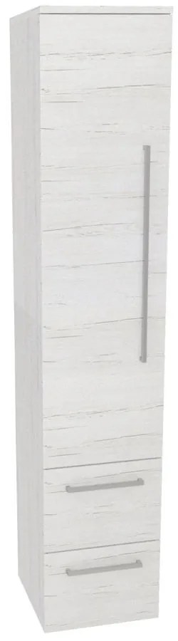 Mereo Bino, kúpeľňová skrinka vysoká 163 cm, ľavá, Multidecor, Pino Aurélio, MER-CN697PINO