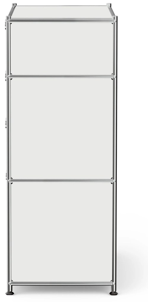 Komoda Kovová komoda »CN3« so zásuvkami a výklopným priečinkom, biela