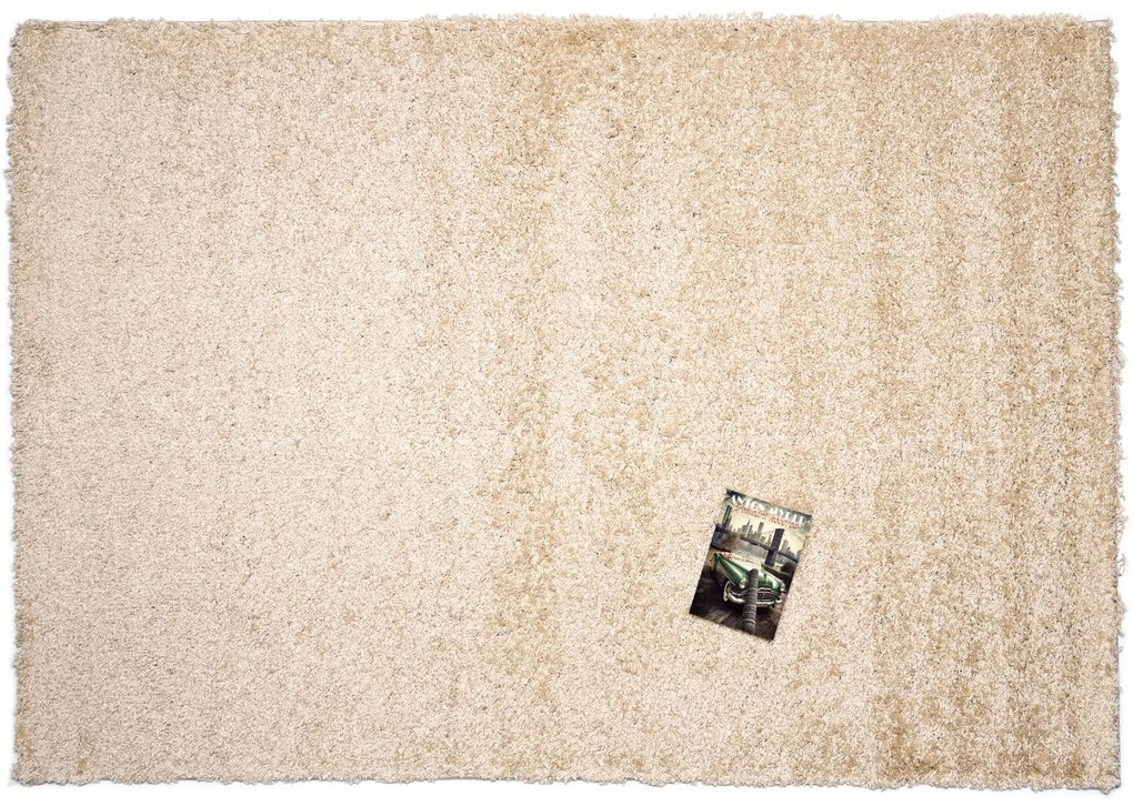 Kusový koberec Efor Shaggy 2226 Beige, 80x150, béžová, obývacia izba, Mono Carpet