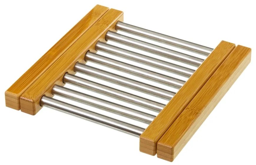 Nastavitelná podložka z bambusu a ocele pod horúci riad Casa Selección