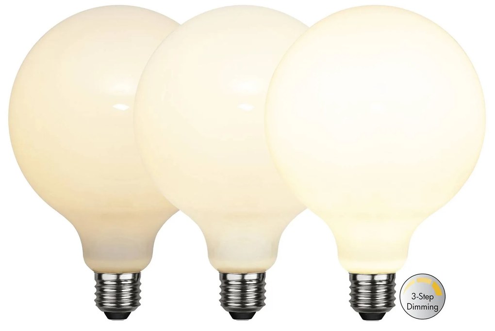 LED žiarovka guľa E27 G125 7,5 W opálová
