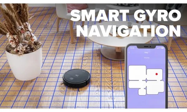 Niceboy ION Charles i6 - Inteligentný robotický vysávač 2v1 2600 mAh Wi-Fi čierna