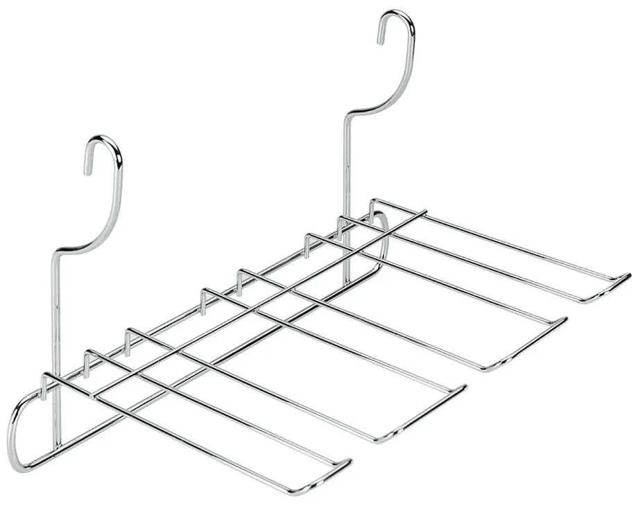 Závesný držiak na poháre na víno z pochrómovanej ocele v striebornej farbe Lonardo – Metaltex