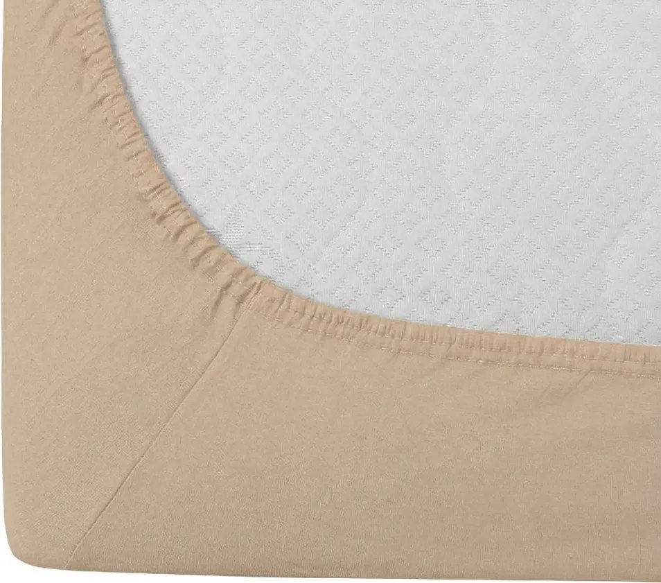 Jersey plachta BASIC béžová 90 x 200 cm