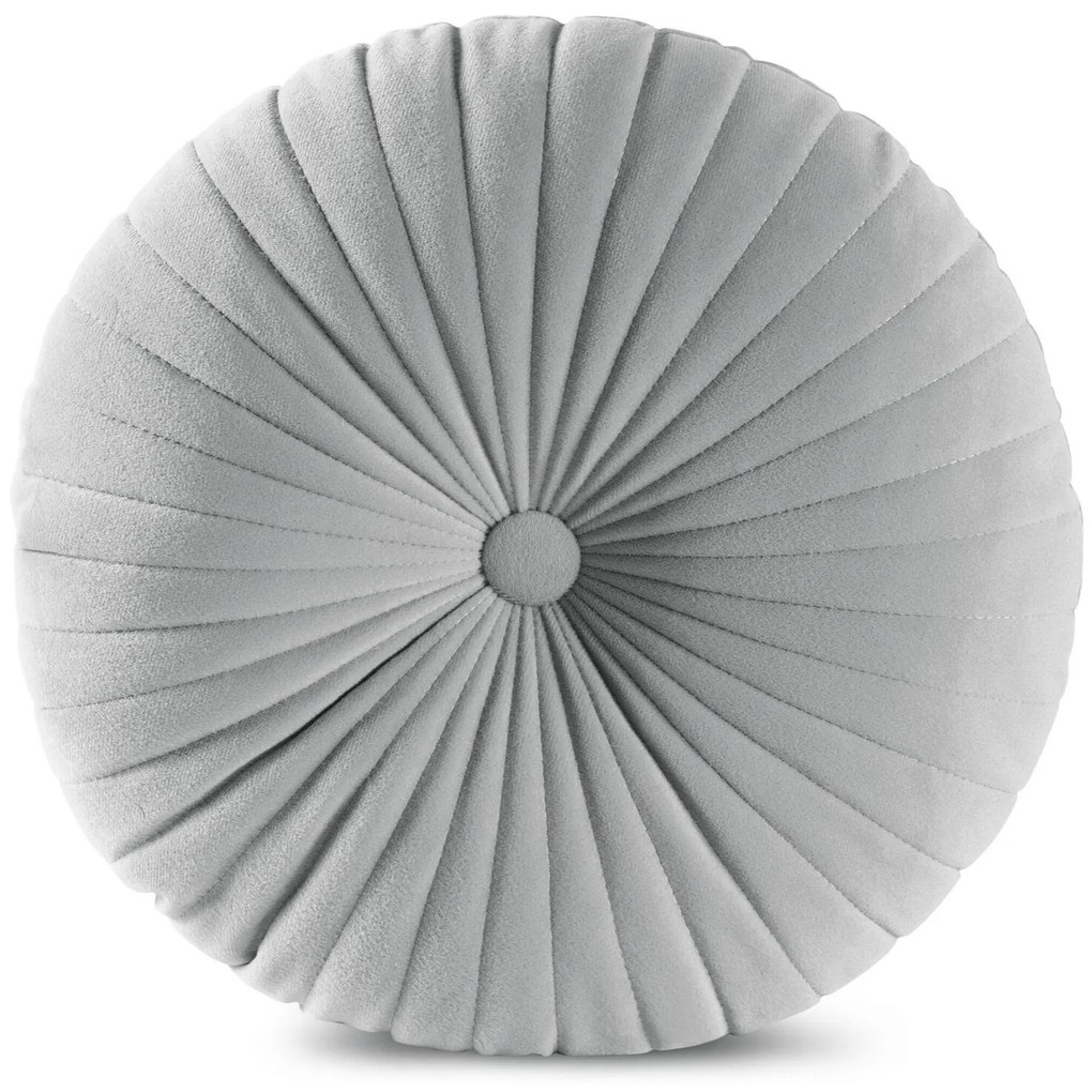 DEKORAČNÝ VANKÚŠ VELVET68 (FI) 40 CM STRIEBORNÁ