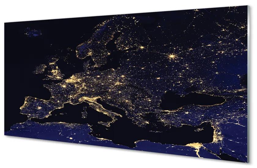 Obraz plexi Sky mapa svetle 140x70 cm