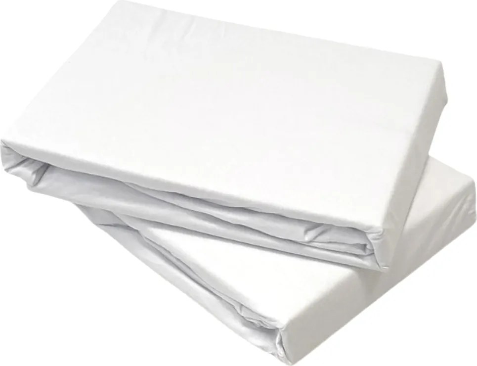Posteľná plachta jersey biela - 70x140cm