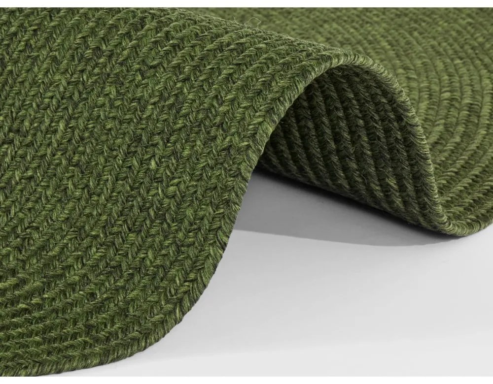 Zelený okrúhly vonkajší koberec ø 150 cm - NORTHRUGS