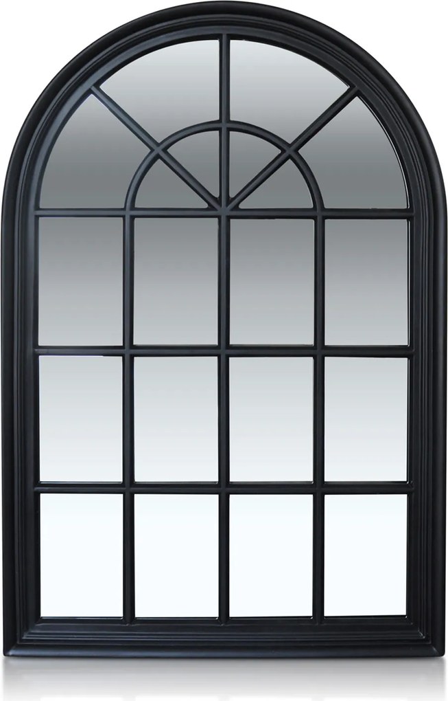 Casa Chic Savile, francúzske zrkadlo vo vzhľade okna, drevený rám, 120 x 80 cm